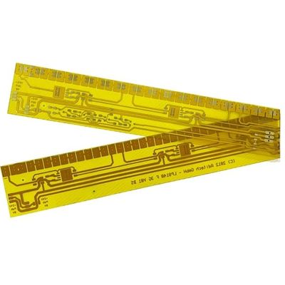Film jaune de couverture de panneau flexible de carte PCB de 1 couche carte PCB d'en cuivre de 1 once