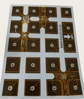 Bon prix Pcb flexible à double face 1OZ EING couverture jaune et masque de soudure blanc en ligne