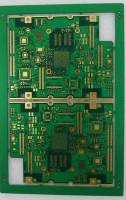 Bon prix HDI PCB Board 6L 1OZ EING 0.1mm Finger d'or trou vert Masque de soudure pour le traitement des données en ligne