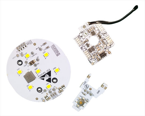 Bon prix 1 couche d'assemblage de PCB en aluminium avec masque de soudure blanc LF HAL pour l'éclairage en ligne