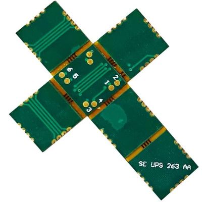 Bon prix film vert de couverture de l'ENIG 0.7mm de trou de carte PCB du câble 4L rigide demi blanc en ligne