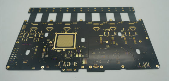 Bon prix Pcb rigide flexible 14L PCB ET 6 couches FPC Tg170 et PI noir avec trous aveugles en ligne
